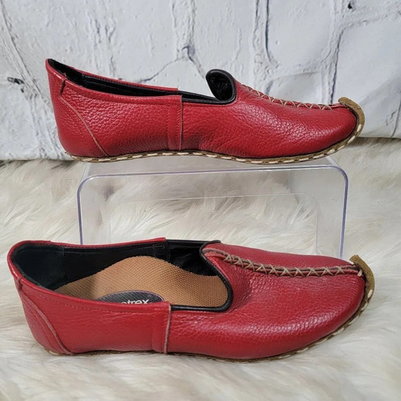 Womens Turkish Handmade Leather‎ Slip On Loafer Mediterranean House Shoe Comfort - Picture 1 of 11